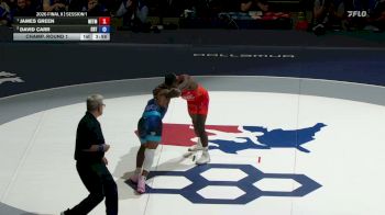74 kg Champ. Round 1 - James Green, NEBWTC/ TMWC vs David Carr, Cyclone RTC/TMWC