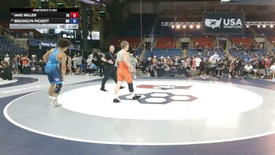 157 lbs Champ. Rd Of 16 - Jake Miller, Oklahoma vs Brooklyn Pickett, Maryland