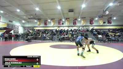 120 lbs Champ. Round 2 - Ryan Nord, Santa Rosa Academy vs Jesus Rodriguez, Hamilton