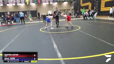 92 lbs Cons. Round 2 - Hunter Lester, Iowa vs Isaac Marr, Outlaw Wrestling Club