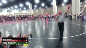144 lbs Finals (2 Team) - Kirk Wilson, Capitian Nebraska (A Team) vs Anthony Delgado, Carolina Exteme Blue