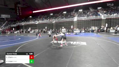 81 lbs Quarterfinal - Caysen Clark, Worland WC vs Joshua Licon, Pomona Elite