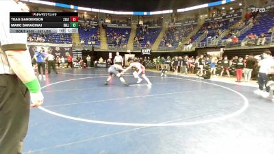 157 lbs Semifinal - Teag Sanderson, State College vs Marc Saracinaj, Dallas