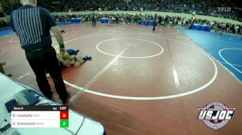 100 lbs Round Of 16 - Ronnie Lovelady, Noble Takedown Club vs Gunner Uremovich, Spring Klein Wrestling Club