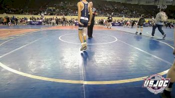 67 lbs Consi Of 8 #1 - Haygen Hughes, Midwest City Bombers Youth Wrestling Club vs Lane Michel, Marlow Outlaws