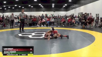 70 lbs Quarterfinals (8 Team) - Liam Brent, Legacy National Team vs Ronin Webber, Beast Mode