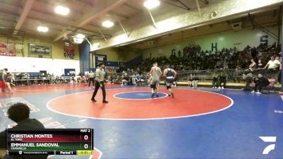 157 lbs 5th Place Match - Emmanuel Sandoval, Camarillo vs Christian Montes, El Toro