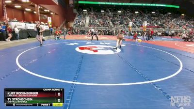 2A-175 lbs Champ. Round 1 - Ty Strohschein, Greybull/Riverside vs Kurt Rodenberger, Lingle-Ft. Laramie/Southeast