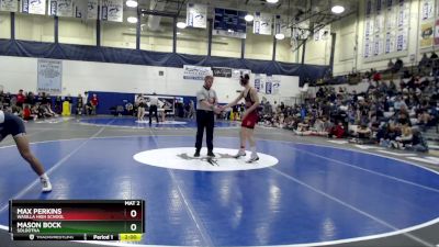 135 lbs Semifinal - MAX PERKINS, Wasilla High School vs Mason Bock, Soldotna