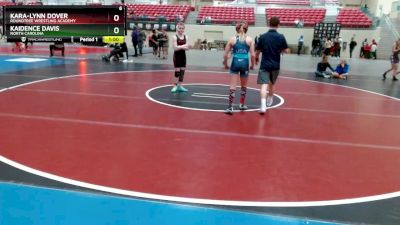 101-106 lbs Round 4 - Kara-Lynn Dover, Roundtree Wrestling Academy vs Kaidence Davis, North Carolina