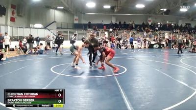 167 lbs Cons. Round 3 - Christian Cothran, Level Up Wrestling Center vs Braxton Gerber, Eagles Wrestling Club