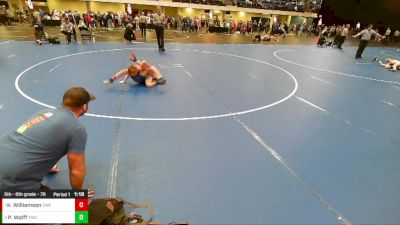 5th - 6th grade - 78 1st Place Match - Kaden Williamson, Sebolt Wrestling Academy vs Pierson Wolff, Powerhouse Wrestling Club