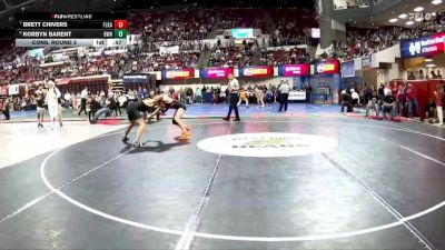 AA - 144 lbs Cons. Round 3 - Brett Chivers, Flathead (Kalispell) vs Korbyn Barent, Billings West