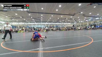 120 lbs Champ. Round 1 - Jarold Cervantes Buene, Lake Gibson Braves vs Roy Barak, Unattached