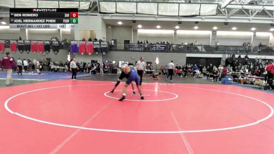 157 lbs Consi Of 8 #1 - Ben Romero, Xavier vs Joel Hernandez Phen, Plainville