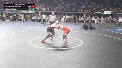 D 1 138 lbs Cons. Round 2 - Aaron Braud, Fontainebleau vs Cameron Wilson, Terrebonne