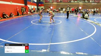 119 lbs Consi Of 8 #2 - Brevon Bevins, Cleveland Public Schools vs Ike Burr, Jenks