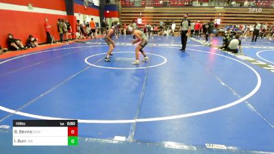 119 lbs Consi Of 8 #2 - Brevon Bevins, Cleveland Public Schools vs Ike Burr, Jenks