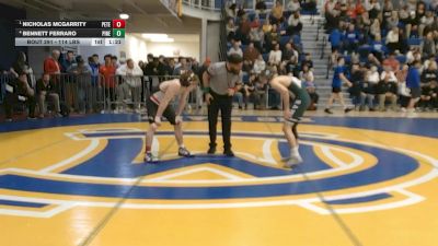 114 lbs Semifinal - Nicholas McGarrity, Peters Township vs Bennett Ferraro, Pine-Richland