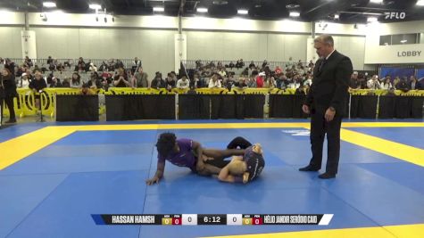 Hélio Jandir Seródio Caio vs Hassan Hamsh 2024 World IBJJF Jiu-Jitsu No-Gi Championship