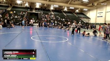 90 lbs Cross Bracket (8 Team) - Jaedrien Pedro, G.I. Grapplers vs Kynide Green, Midwest Destroyers