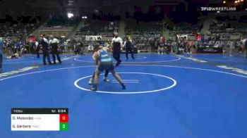 110 lbs Consolation - Dezmond Melendez, Duran Elite vs Gunner Gerbers, Tnwc