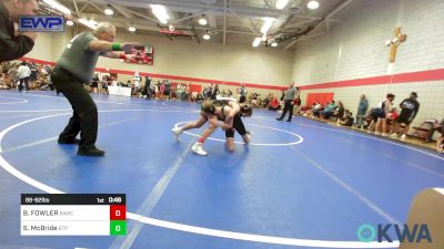 88-92 lbs Semifinal - BRODY FOWLER, Broken Arrow Wrestling Club vs Sawyer McBride, Tulsa Blue T Panthers