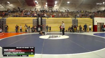 73-79 lbs Cons. Round 2 - Shah Tiggett, Merrillville Pirates Wrestling vs Maxwell Wilson Burns, Mt. Vernon Marauders