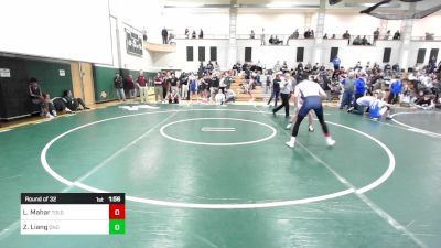 150 lbs Round Of 32 - Landon Mahar, Tollgate vs Zhenyu Liang, Quincy