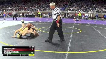 D3-157 lbs Champ. Round 1 - Xavier Anderson, Corunna HS vs Gavin Schoff, Brandywine HS