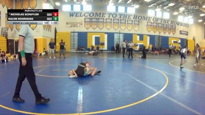 120 Gold Round 1 - Nicholas Schuyler, Camden County vs Kalob Rodriguez, Camden County
