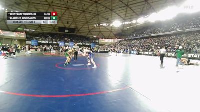 Boys 4A 157 lbs Champ. Round 2 - Marcus Gonzales, Auburn vs Braylen Woodard, Hazen