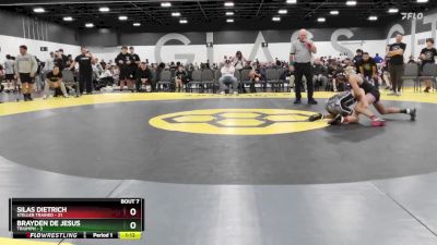95 lbs Round 3 (6 Team) - Silas Dietrich, Steller Trained vs Brayden De Jesus, Triumph