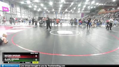 86 lbs Cons. Round 2 - Blaise Brewer, Jungle Cat WC vs Bayden Wassam, Ruis Wrestling Accademy