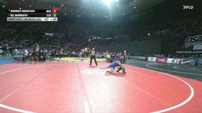 6A Boys 120 lbs Semifinal - Eli Borrayo, Cleveland Boys vs Andres Mendoza, Newberg Boys