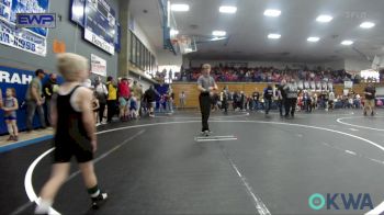 49 lbs Round Of 32 - Brylen Buckner, Weatherford Youth Wrestling vs Beaudie Beckstrom, Cowboy Wrestling Club