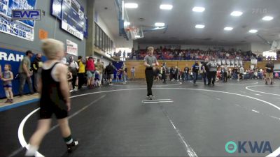 49 lbs Round Of 32 - Brylen Buckner, Weatherford Youth Wrestling vs Beaudie Beckstrom, Cowboy Wrestling Club