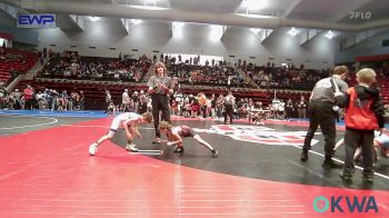 49 lbs Consi Of 16 #2 - Wyatt McCaskey, Warhorse Wrestling Club vs Copper Dewey, Tulsa Blue T Panthers