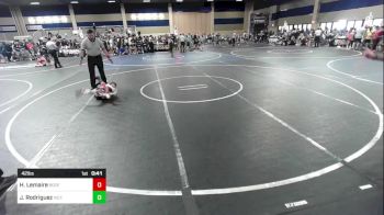 42 lbs Final - Hudson Lemaire, Bozeman WC vs Jiovani Rodriguez, Victory WC-Central WA