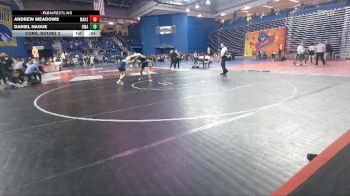 175 lbs Cons. Round 3 - Daniel Hague, Delaware Military Academy vs Andrew Meadows, Mount Airy High School