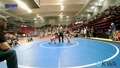 75-83 lbs Quarterfinal - Carmen Crawford, Pawhuska Elks Takedown vs Lily Carson, Owasso Takedown Club