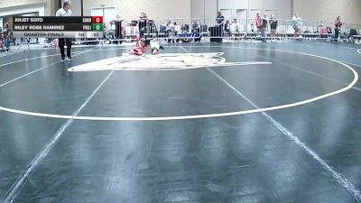 54 lbs Quarterfinal - Juliet Soto, Sunnyside Ironman vs Riley Rose Ramirez, Project 8 WC