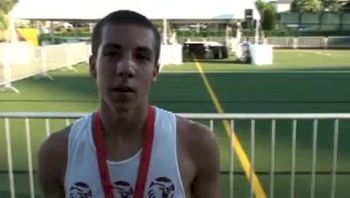 Anthony Solis Jr 10k team USA Junior Outdoor Championships