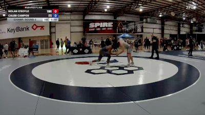 86 kg Champ. Round 2 - Nolan O'Boyle, Tar Heel Wrestling Club vs Caleb Campos, Eagle Training Center