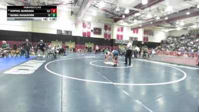 125 lbs Quarterfinal - Sophia Quintana, Yucaipa vs Naima Hagadorn, Thousand Oaks