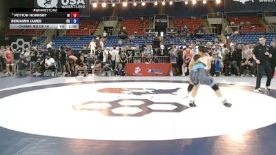 150 lbs Champ. Rd Of 16 - Peyton Hornsby, Indiana vs Benjamin James, Ohio