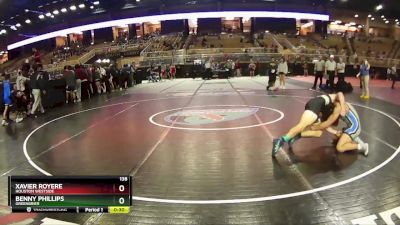 138 lbs Cons. Round 2 - Xavier Royere, Houston Westside vs Benny Phillips, Greenbrier