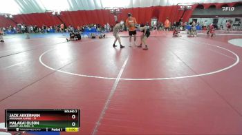 130-131 B Round 2 - Jack Akkerman, Wisconsin Rapids vs Malakai Olson, Albert Lea Area