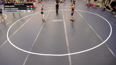 Elementary - 135 lbs Asher Theis, New Prague vs Reid Carter, Flat Earth