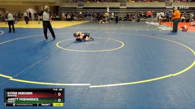 85 lbs Cons. Round 3 - Jarett Moenkedick, Hibbing vs Kyper DeRosier, Brainerd